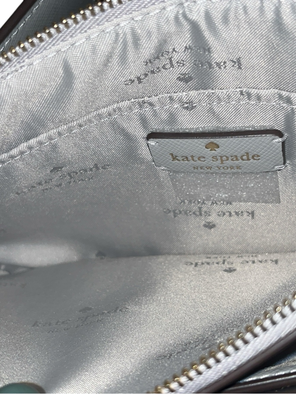 Kate Spade Sadie Crossbody Bag Set - 2 pieces. Brand New - Light Gray / Gold HW - Picture 6 of 10
